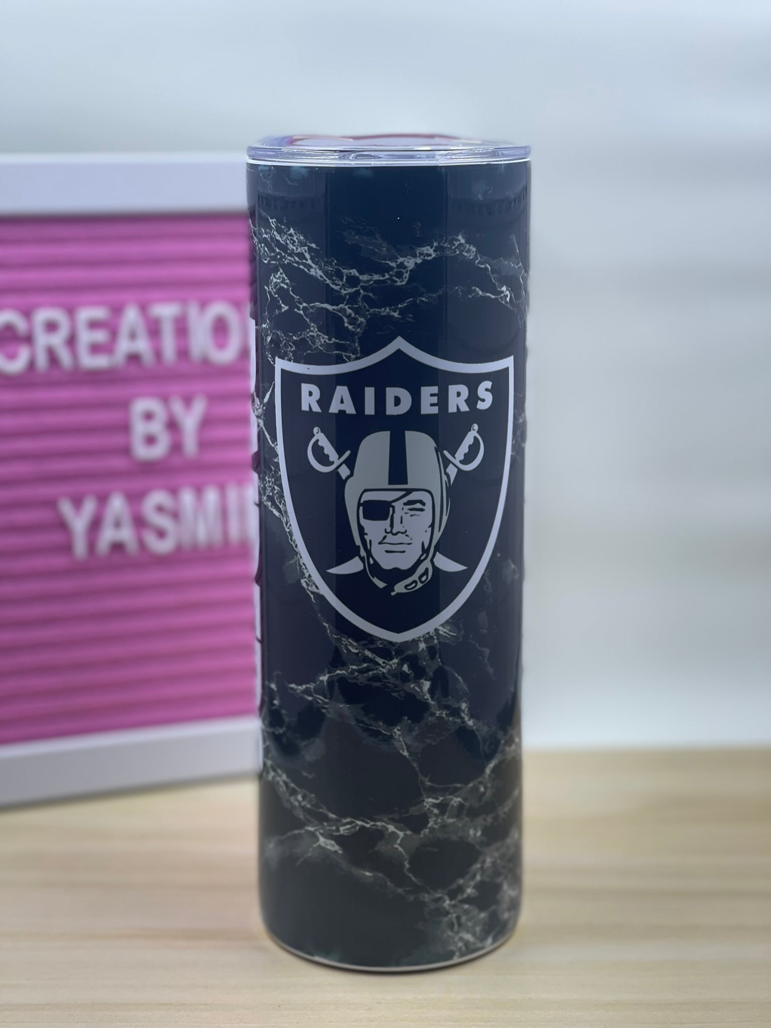 Raiders Tumbler – Creations by yasmin LLC