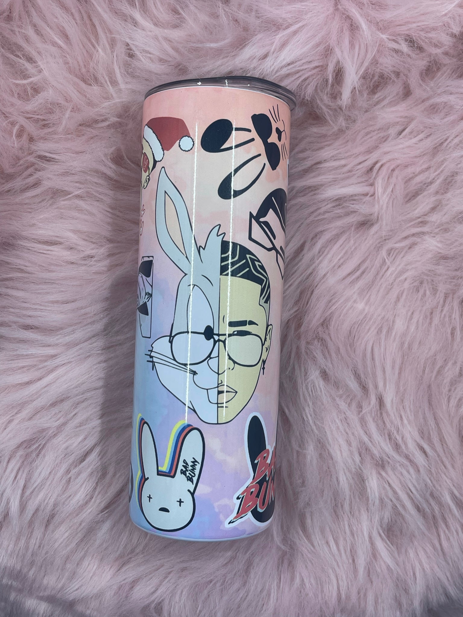 Bad Bunny cup – Creations by yasmin LLC